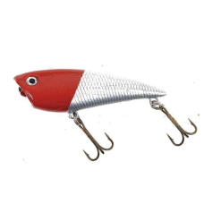 Wobler ECO POPPER 6,5cm rød-sølv